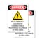 Signmission No Flammable Liquids Danger Sign, Vinyl Decal, 7in W x 10in L, 2PK OS-2PACK-DS-D-710-V-1466 - alternate 1